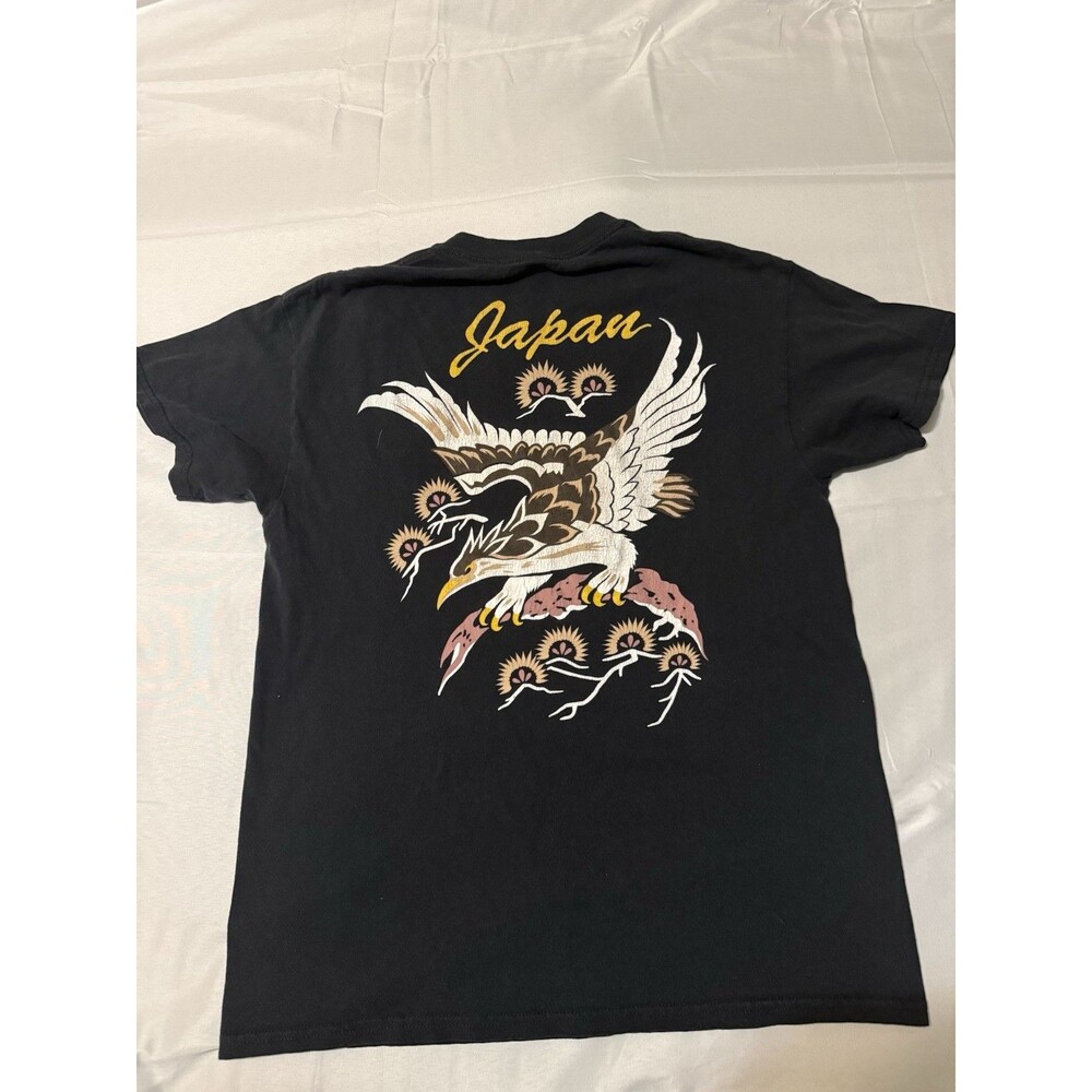 Grim Days Men T-Shirt Medium Black Logo Skull Snake Japan Graphic Short Sleeve
